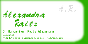 alexandra raits business card